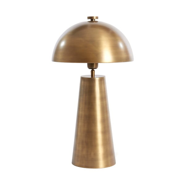 Lampa stołowa w kolorze brązu z metalowym kloszem (wysokość 52 cm) Dita – Light & Living