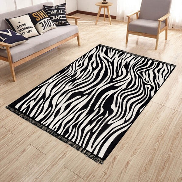 Dwustronny dywan odpowiedni do prania Kate Louise Doube Sided Rug Zebra, 140x215 cm