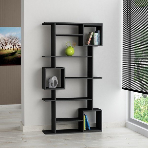 Antracytowa biblioteczka Soto Anthracite-image-1