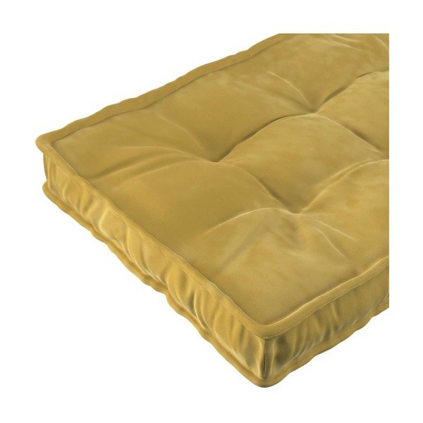 Oliwkowy materac dziecięcy 60x120 cm Posh Velvet – Yellow Tipi-image-1