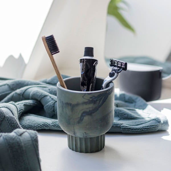 Zielony kamienny kubek na szczoteczki do zębów Attitude – Mette Ditmer Denmark-image-2