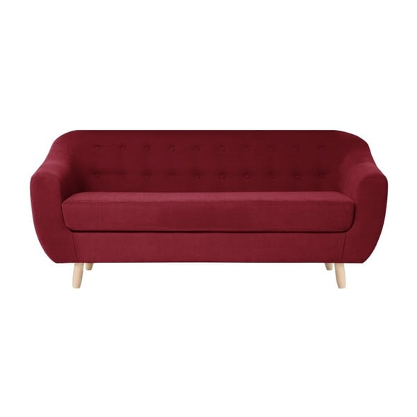 Czerwona sofa 3-osobowa Jalouse Maison Vicky