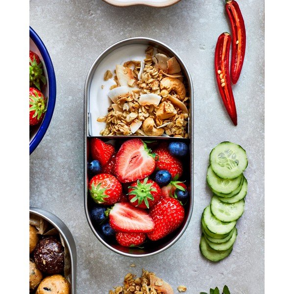 Lunchbox 2 szt. z podziałką Bento – Black + Blum-image-4