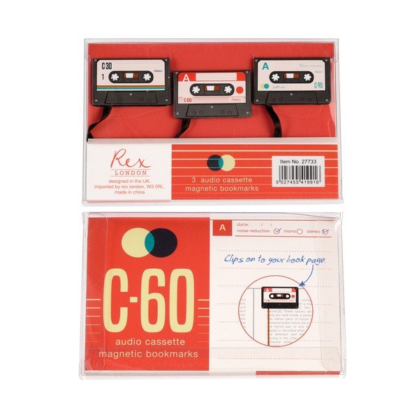 Zakładki do książki zestaw 3 szt. Cassette – Rex London-image-3