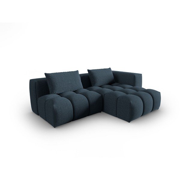 Ciemnoniebieski narożnik (prawostronny/z szezlongiem) Verona – Cosmopolitan Design