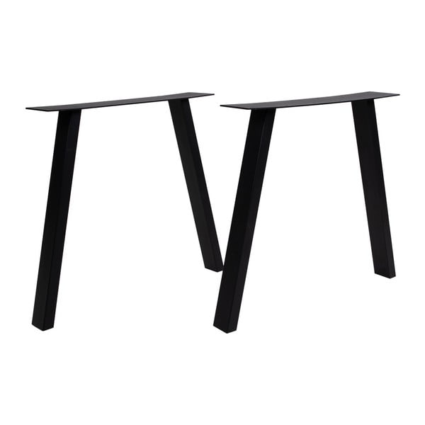 Czarne stalowe nogi do stołu House Nordic Nimes, dł. 71 cm