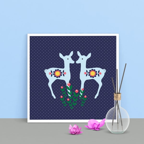 Plakat Niebieskie sarenki-image-1