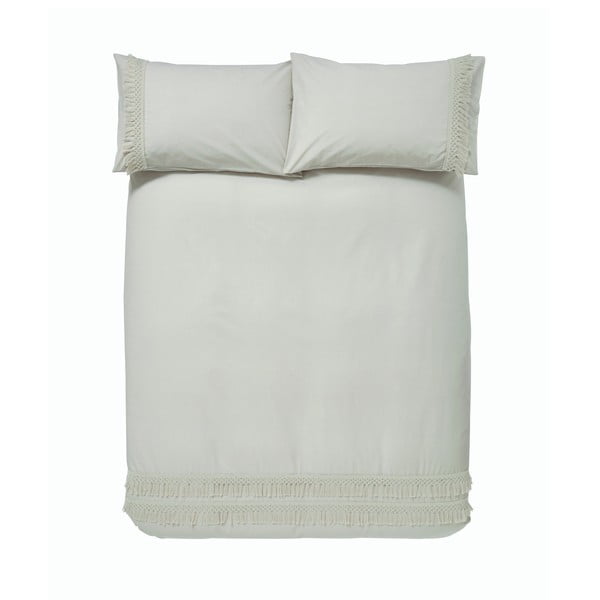 Szarobeżowa bawełniana pościel Pineapple Elephant Izmir, 200x200 cm-image-2