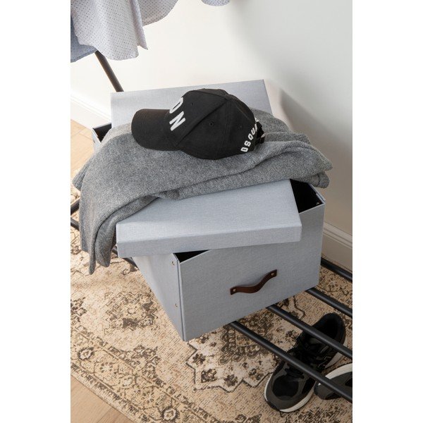 Kartonowy pojemnik z pokrywką Tora – Bigso Box of Sweden-image-3