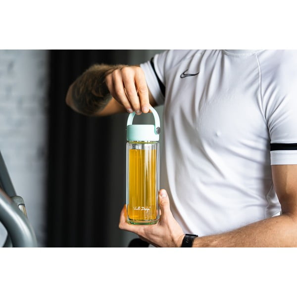 Miętowa szklana butelka 350 ml Fuori – Vialli Design-image-4