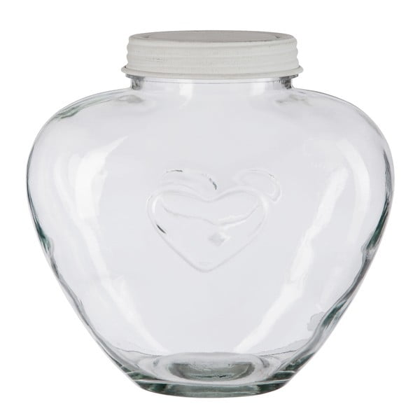 Szklany pojemnik Jar Heart, 24 cm