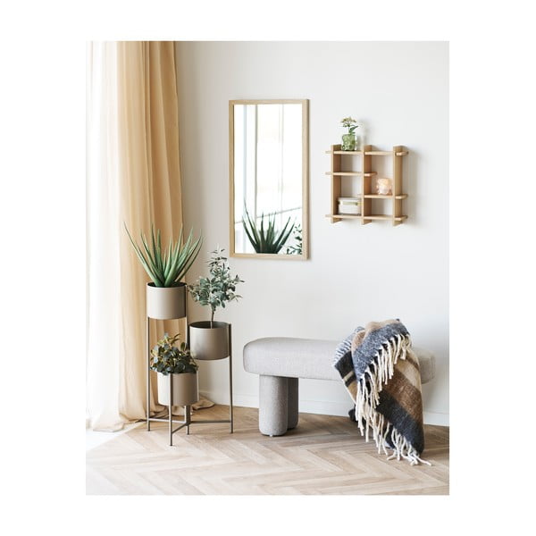 Wielopoziomowa półka w dekorze dębu w naturalnym kolorze 40 cm Olsberg – House Nordic-image-2