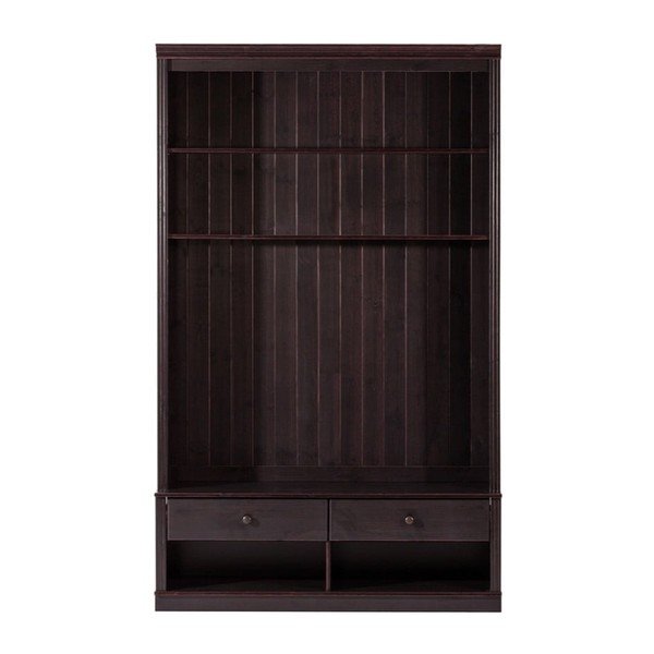 Brązowy zestaw pod TV z litego drewna sosnowego 140x223 cm Anita – Støraa