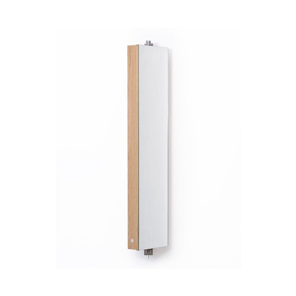Lustro obrotowe z szafką z drewna dębowego Wireworks Mezza, 110 cm-image-4