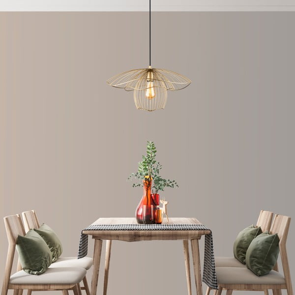 Lampa wisząca w kolorze złota Squid Lighting Root, wys. 123 cm-image-2