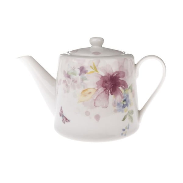 Biały porcelanowy dzbanek do herbaty 900 ml – Dakls