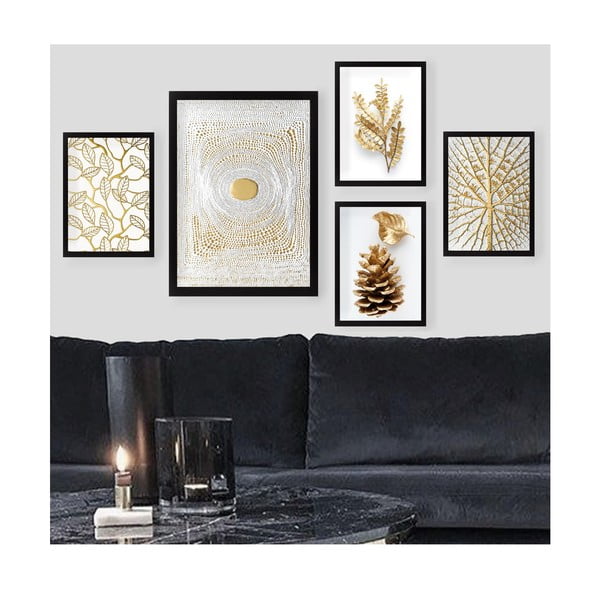 Obrazy zestaw 5 szt. 34x44 cm – Wallity-image-1