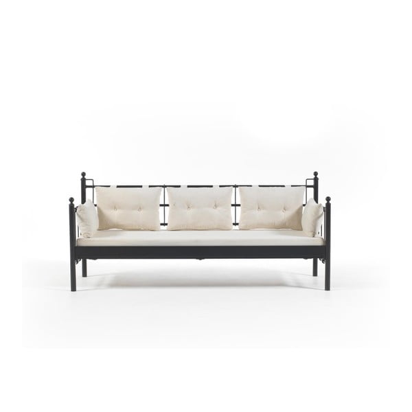Beżowa 3-osobowa sofa ogrodowa Lalas DKS, 96x209 cm