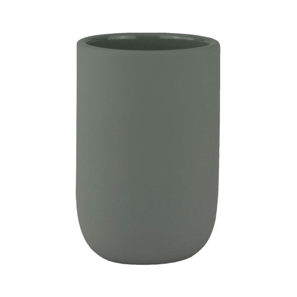 Zielony ceramiczny kubek na szczoteczki do zębów Lotus – Mette Ditmer Denmark