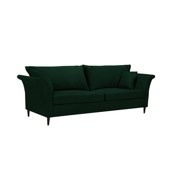 Zielona rozkładana sofa ze schowkiem Mazzini Sofas Pivoine-image-2