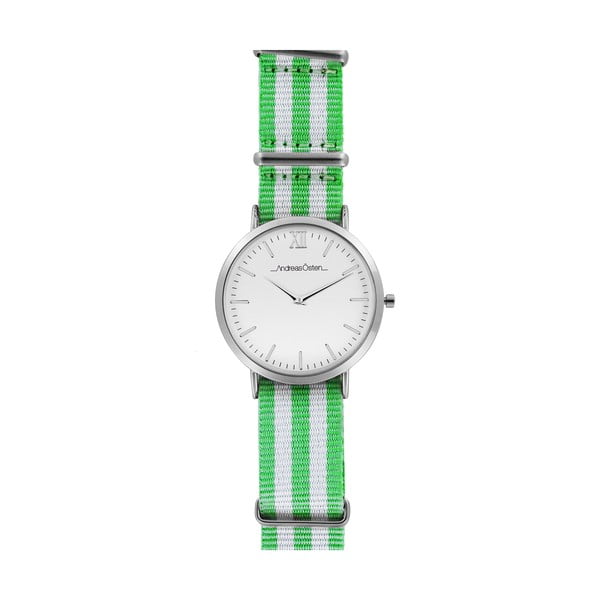 Zegarek damski z zielono-białym paskiem Andreas Östen Grenna II