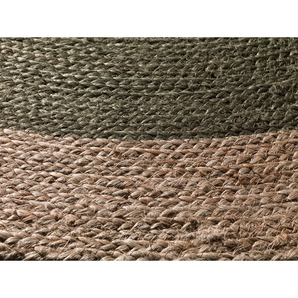 Zielono-naturalny okrągły dywan ø 90 cm Mahon – Universal-image-2