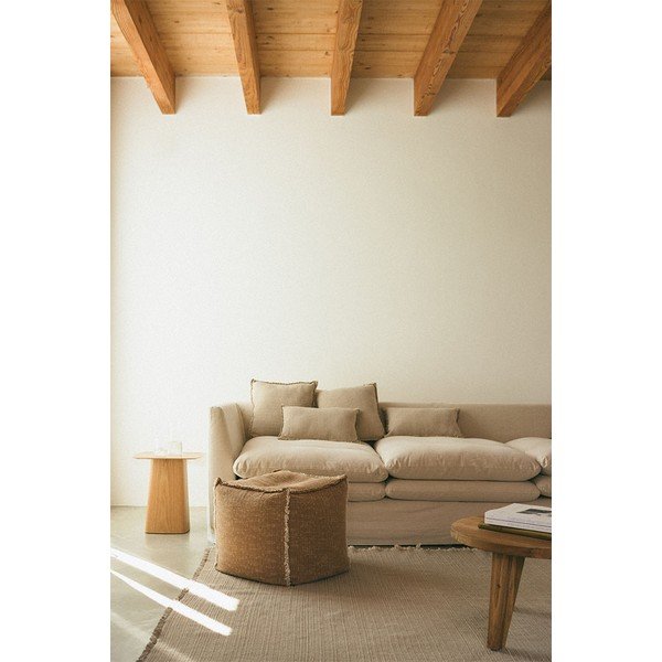 Worek do siedzenia w kolorze ochry Handloom – Lorena Canals-image-1