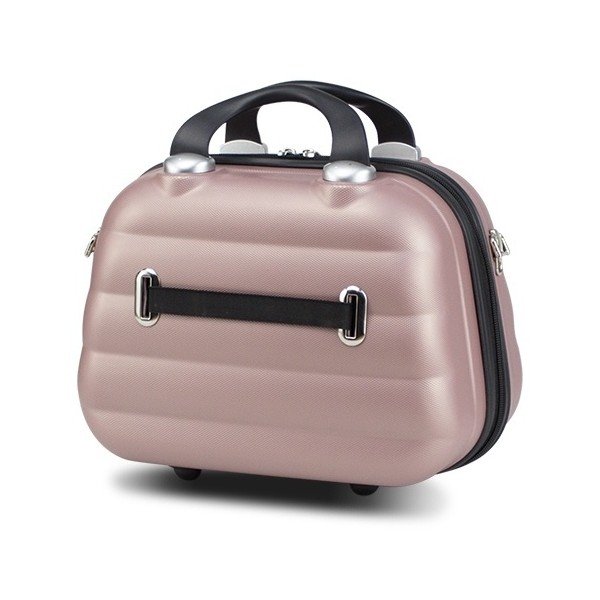 Różowy kuferek podróżny My Valice SMART BAG RESSNO Make Up & Hand Suitcase-image-1