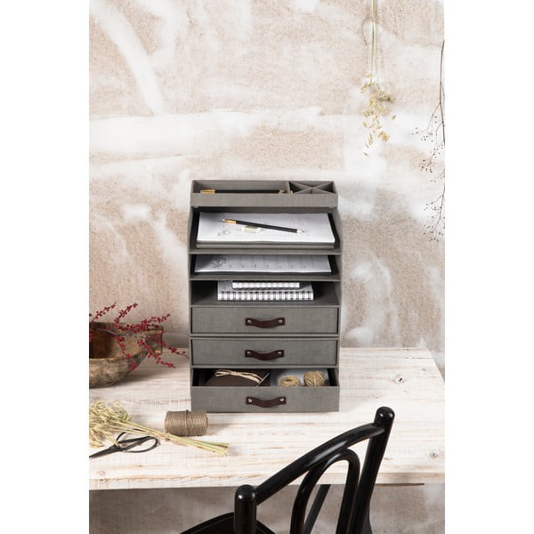 Kartonowy organizer na dokumenty z szufladką Walter – Bigso Box of Sweden-image-2