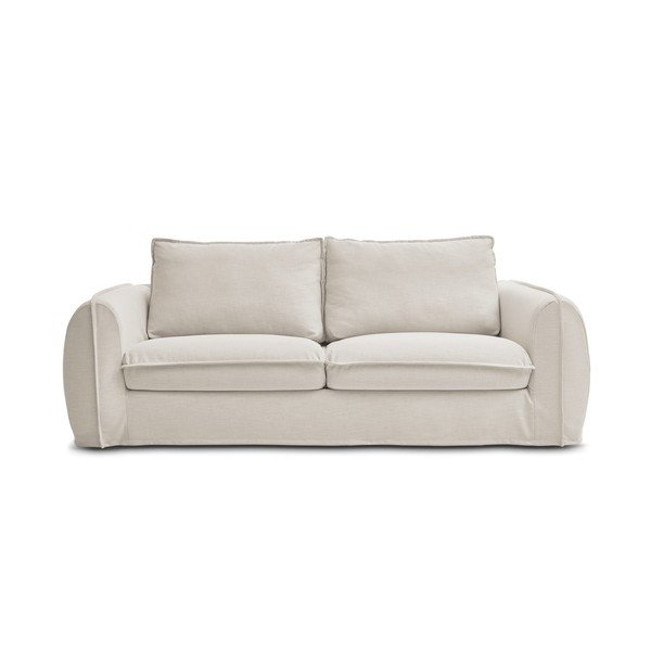 Beżowa sofa do spania/rozkładana 216 cm Archimede – Bobochic Paris