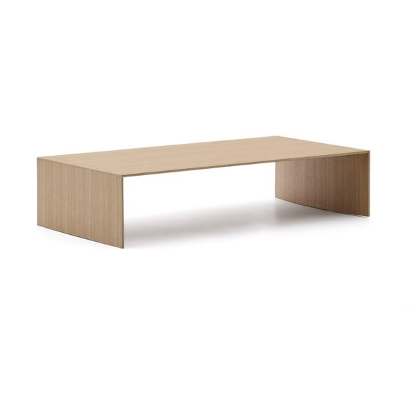 Stolik w dekorze dębu w jasnym naturalnym kolorze 70x140 cm Litto – Kave Home