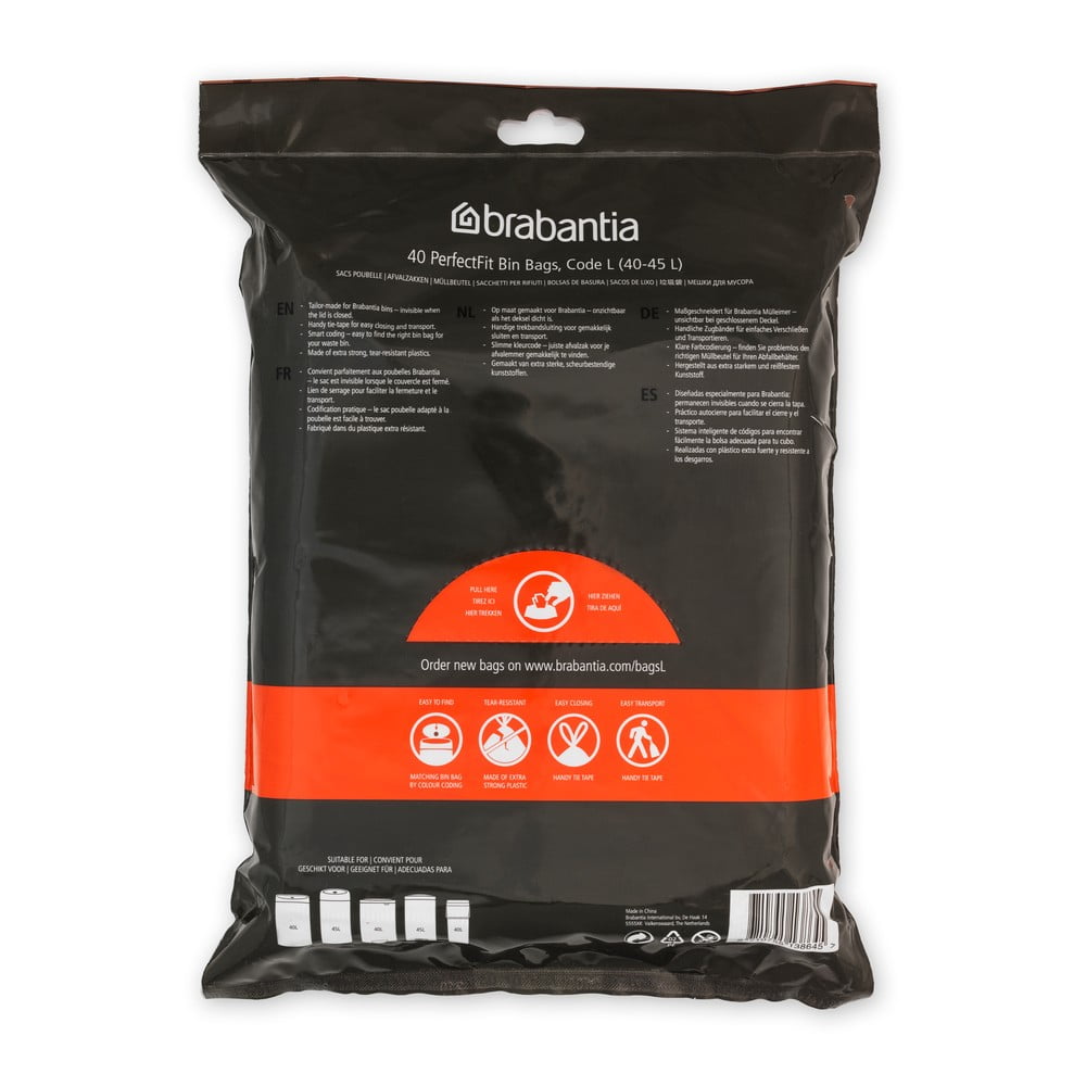 Worki na śmieci zestaw 40 szt. 45 l PerfectFit L – Brabantia (zdjęcie 4)
