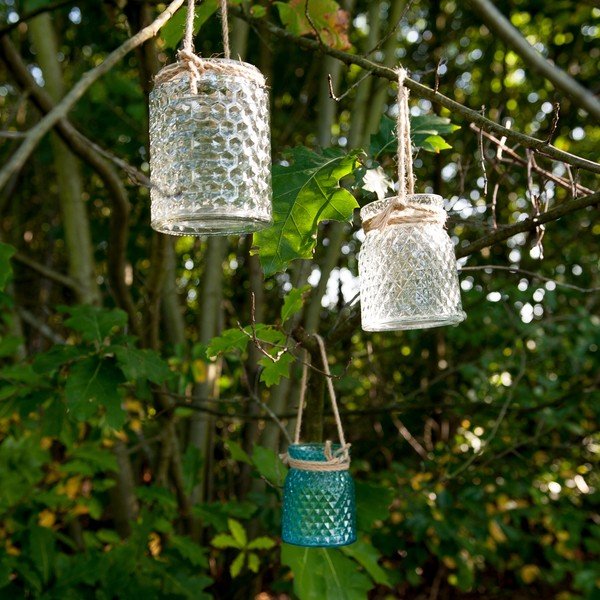 Niebieski lampion Clayre & Eef Countryside-image-1