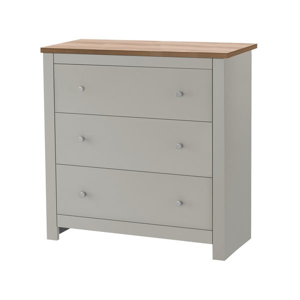 Szara wysoka komoda 81x35 cm Emerald – Støraa-image-2