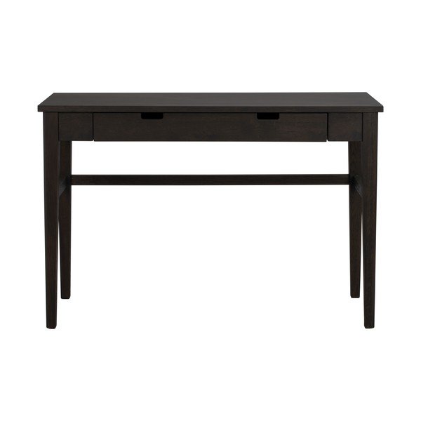 Konsola z blatem w dekorze dębu w ciemnym naturalnym kolorze 40x110 cm Garrison – Rowico-image-2