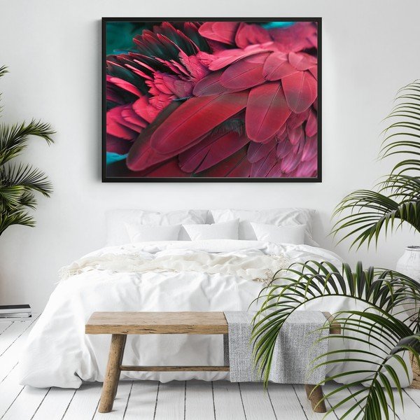Plakat DecoKing Feathers Red, 100x70 cm-image-2