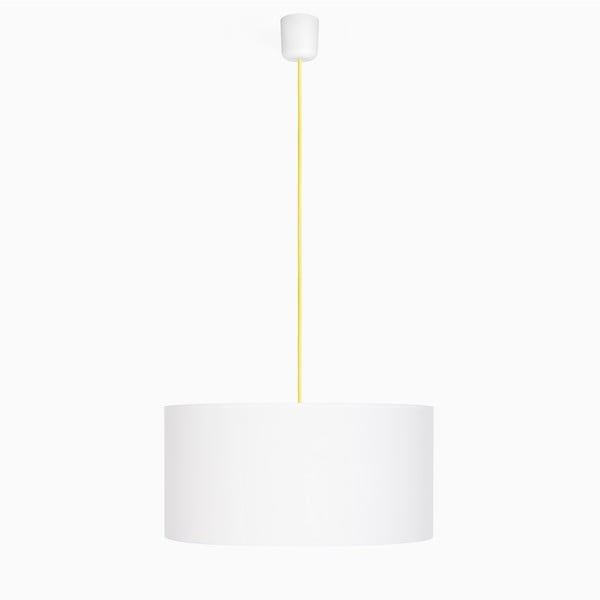 Lampa wisząca Tres XL, żółta/biała