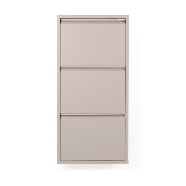 Szarobrązowa metalowa uchylna szafka na buty 50x103x15 cm Billy – Spinder Design-image-3