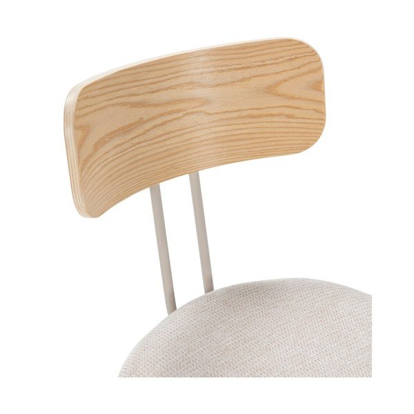 Beżowe/w naturalnym kolorze tapicerowane krzesło Olimpia – MOME-image-4