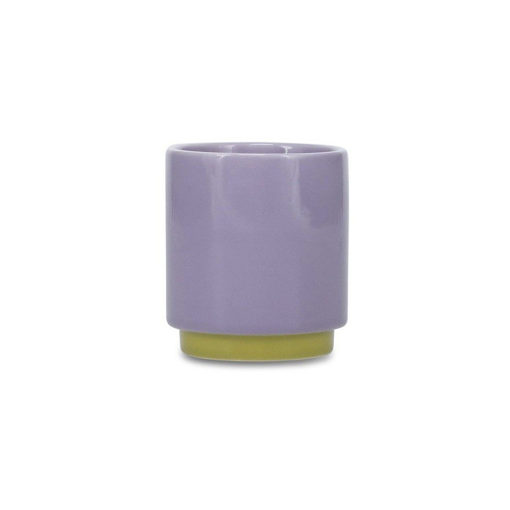Zielona/fioletowa kamionkowa filiżanka 270 ml Duo – ONA