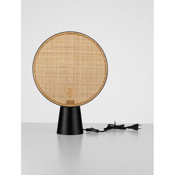 Metalowa lampa stołowa w kolorze matowej czerni/w naturalnym kolorze (wysokość 48,5 cm) Tierra – Nova Luce-image-3