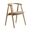 Beżowo-naturalne krzesło Relate – Unique Furniture