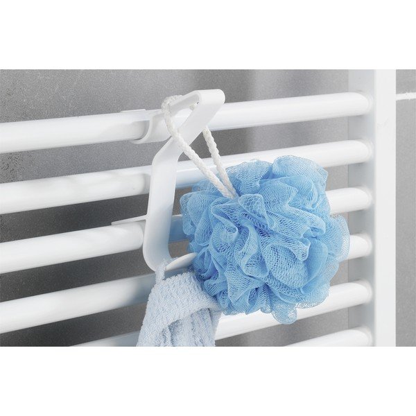 Białe wiszące plastikowe haczyki zestaw 3 szt. – Maximex-image-1