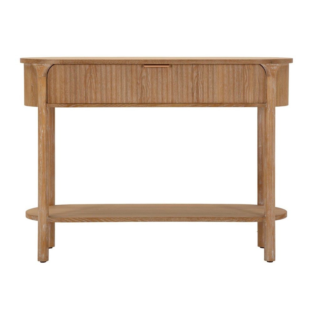 Konsola z litego drewna jodłowego w naturalnym kolorze 40x110 cm Gothenburg – Mauro Ferretti (zdjęcie 4)