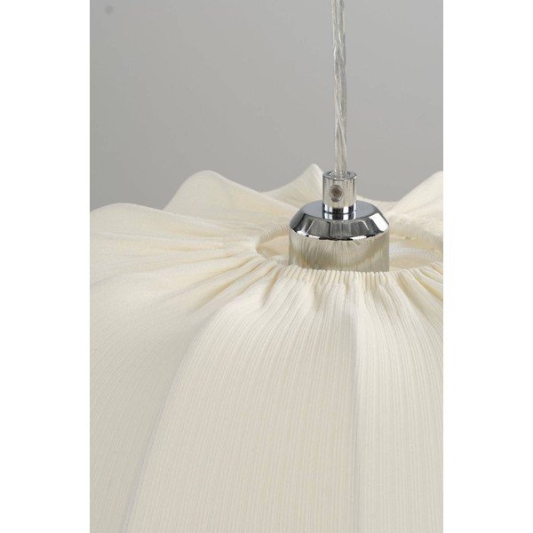 Kremowa tekstylna lampa wisząca ø 42 cm Pion – Jotex-image-4