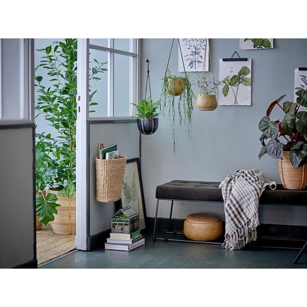 Koc z wiskozy 130x160 cm Fryd − Bloomingville-image-1