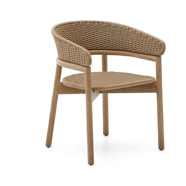 Drewniane krzesło ogrodowe w naturalnym kolorze Arinella – Kave Home