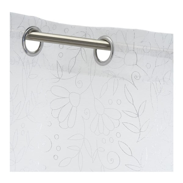 Firanka w biało-srebrnym kolorze 140x260 cm Pucka – Casa Selección-image-4