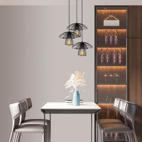 Czarna lampa wisząca Squid Lighting Root, wys. 117 cm-image-2