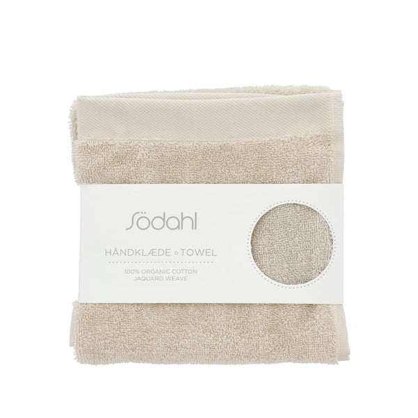 Beżowy bawełniany ręcznik frotte 40x60 cm Comfort – Södahl-image-3